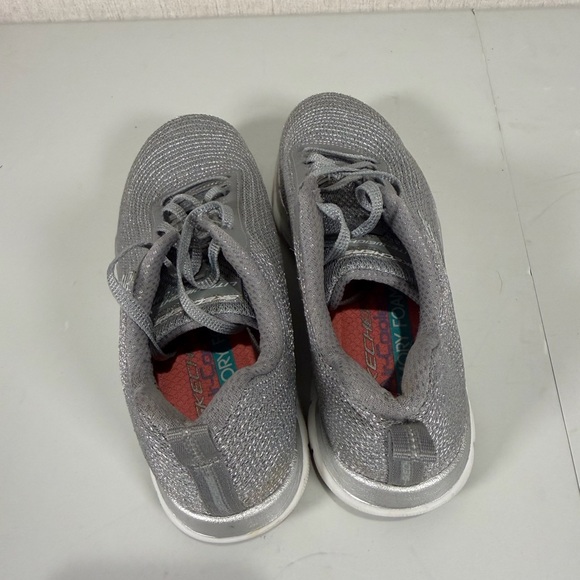 Skechers Men's Charcoal and Silver Sneakers - Picture 4 of 12